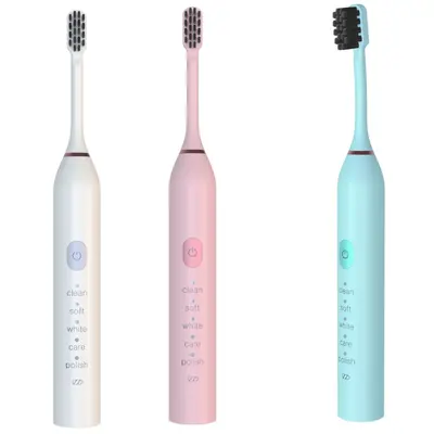 Adult Electric Sonic Toothbrush, Waterproof, USB Rechargeable, Soft Bristles - 6