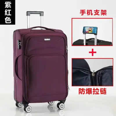 Oxford Fabric Large Capacity Suitcase, 24 Inch, Combination Lock - 10