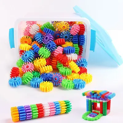 Gear Building Blocks for Ages 3-6, Desktop Educational Toy - 5