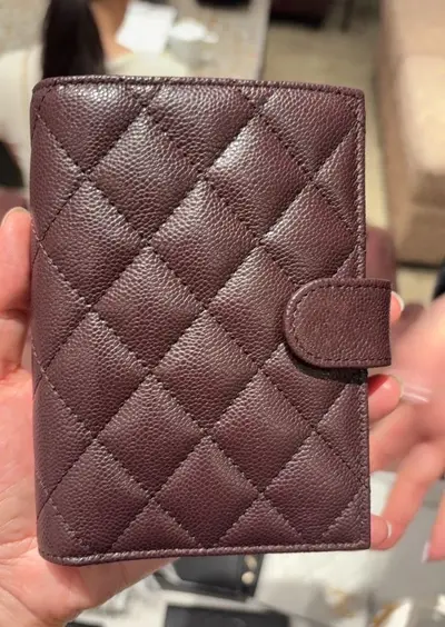 Xiang Nainai pasaport cüzdanı pasaport kılıfı birinci katman sığır derisi koyun derisi haviar elmas desen belge çantası orta cüzdan cüzdan - 9
