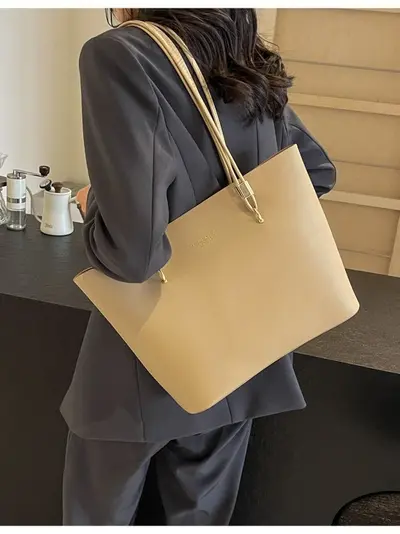 Large Capacity Single-Shoulder Tote Bag, Minimalist and Versatile - 6
