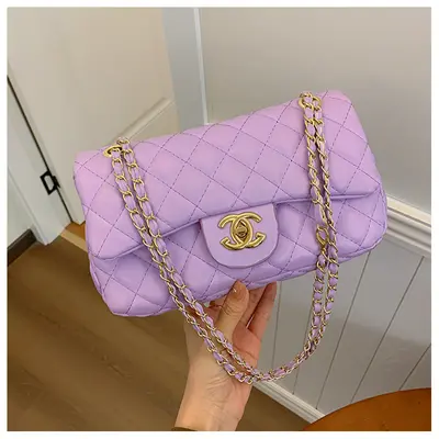 Women's Quilted Small Shoulder Bag, Single Strap Crossbody Bag - 9