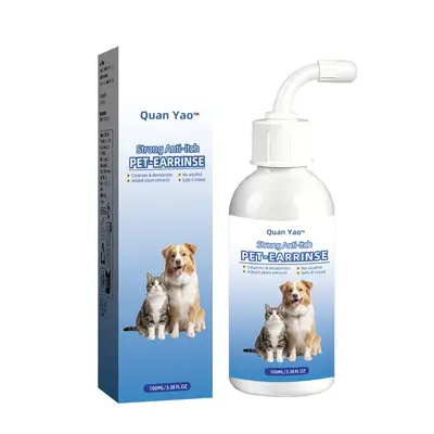 Kedi ve köpek kulak temizleme sıvısı, kulak akarı önleyici damla