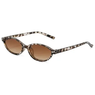 1369 Small Oval Frame Retro Sunglasses for Women - 11