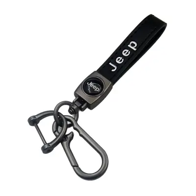 Lambskin Leather Keychain with Custom Car Logo for Men