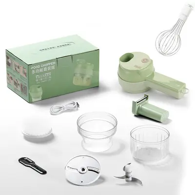 加特林切菜器厨房多功能手持无线料理机电动四合一搅蒜切片神器 - 12