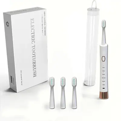 Rechargeable Waterproof Ultrasonic Electric Toothbrush, Couple Set - 7