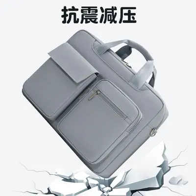 16 Inch Laptop Bag, Oxford Cloth, Multi-Pocket Briefcase