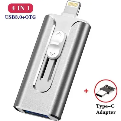 3'ü 1 Arada Telefon USB Bellek, 1 TB, iPhone, Android ve Type-C Uyumlu - 7