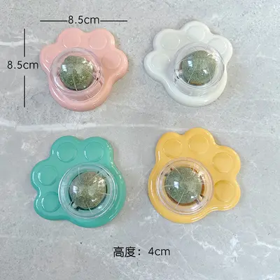 Rotating Catnip Ball Cat Toy with Lick and Chew Teeth Cleaning Function - 8