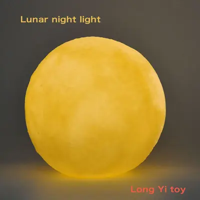 DIY Moon Lamp Creative Gift Painted Moon Graffiti Night Lamp Dream-like LED Hand-painted Planet Lamp Birthday Gift - 8