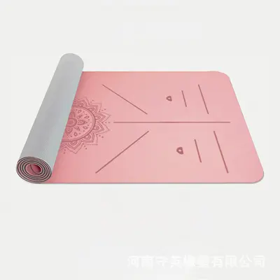 加宽tpe瑜伽垫专业防滑加厚健身垫减震隔音跳绳垫家用舞蹈垫批发