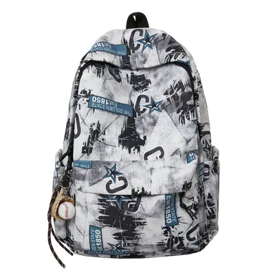 Men's Double-Shoulder Backpack for High School and Middle School Students - 9
