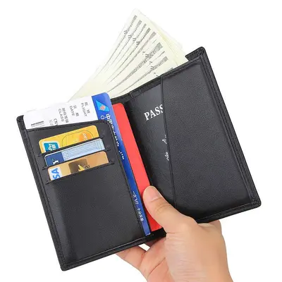 Jiameida Echtleder-Herrengeldbörse aus verrücktem Pferdeleder mit RFID-Schutz - 7