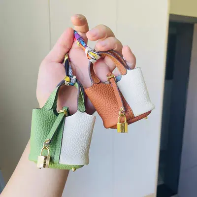 Zinc alloy luggage mini lock pendant decorative padlock bag small fake lock square buckle vegetable basket