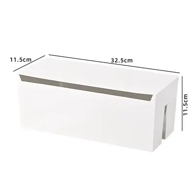Desktop Cable Organizer Box, ABS with Lid, Large Capacity - 7