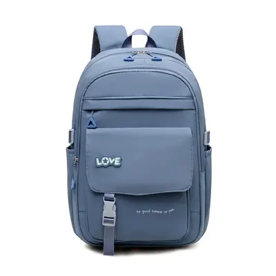 Color-Block School Backpack, Multi-Layer, Large Capacity - 7