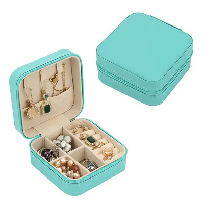Tragbare Schmuckschatulle über Grenzen hinweg, Mini-Schmuckspeicherbox, kompakte Reise-Schmuck-Verpackungsbox für Ringe - 10