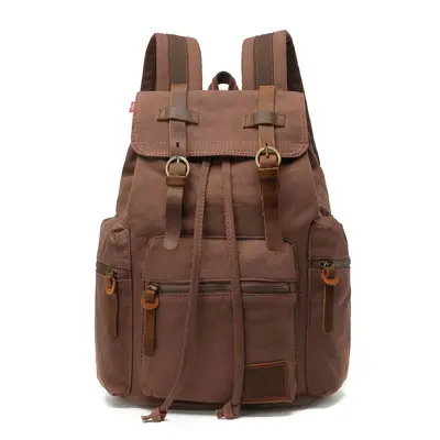 Amazon Best-Selling Vintage Double Shoulder Backpack Men's Laptop Travel Bag Trendy Fashion Unisex Backpack In Stock - 6