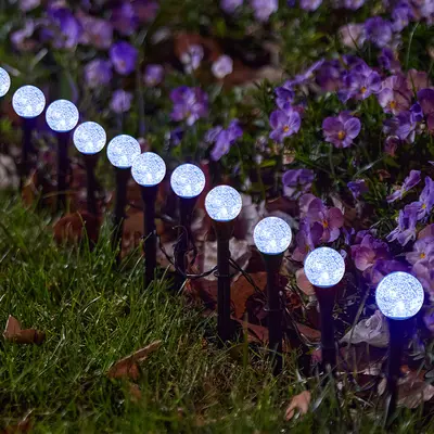 Solar LED Bubble Ball Ground Light, Waterproof Outdoor Garden Decoration - 9