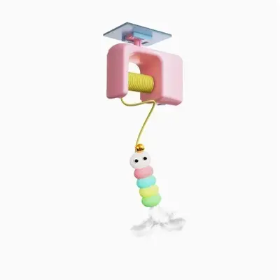 Electric Cat Yo-Yo Feather Toy with Retractable Teaser Wand - 8