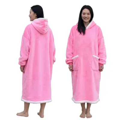 Tie-Dye Hooded Wearable Blanket, Sherpa, Flannel - 12