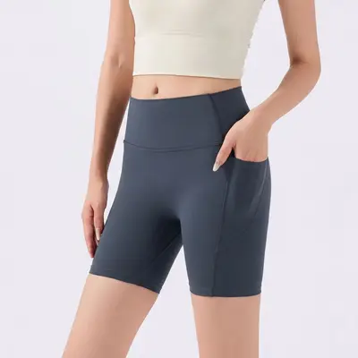 Yüksek bel yoga şortu, hızlı kuruyan - 10