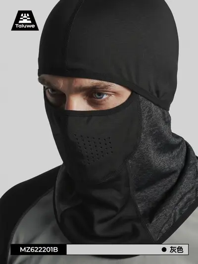 Winter Fleece-Lined Face Mask for Cycling and Skiing, Breathable, Extended Neck Protection
