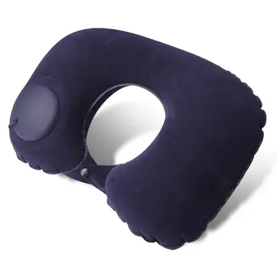 Inflatable neck pillow, U-shaped, for travel - 9