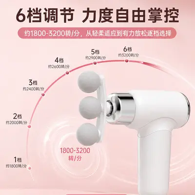 Kompakte Mini-Massagepistole, elektrisch und tragbar - 3