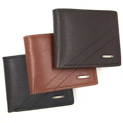 MenBense Men's Short Wallet with Multiple Card Slots, Large Capacity - 5