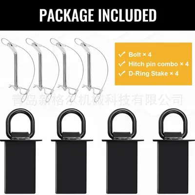 Heavy-Duty Removable D-Ring Trailer Hitch Pin - 1