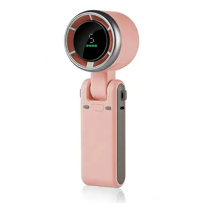 N607 USB şarjlı el fanı, dijital ekranlı, katlanabilir - 9