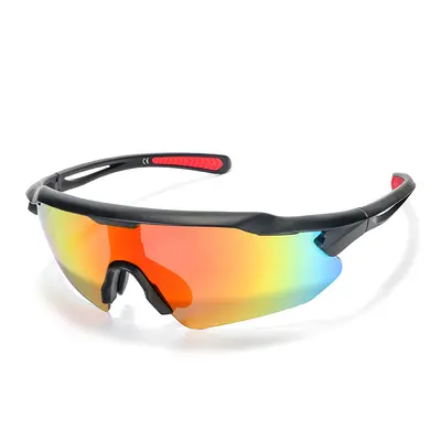 Kinder-Sportsonnenbrille, TR90-Rahmen, PC-Gläser, UV400, Größe M - 6