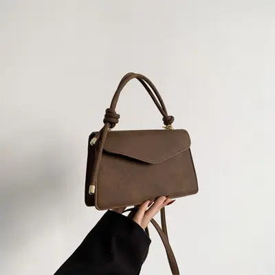 Women's Small Square Crossbody Bag, Simple Versatile Single-Shoulder Design - 11