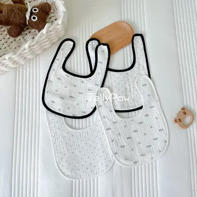 U-Shaped Baby Bib, 6-Layer Pure Cotton Gauze Drool Towel
