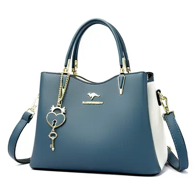 Genuine Leather Women's Shoulder Bag, Large Capacity Cowhide Handbag, Crossbody Strap - 10