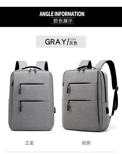 Minimalist Nylon Unisex Backpack, Business and Commuter Use - 10
