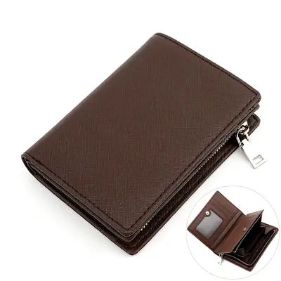 Vertical Genuine Leather Men's Wallet, Multi-Card Slots - 11