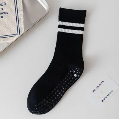 Five-Toe Non-Slip Pilates and Yoga Socks, Mid-Calf, Solid Color - 8