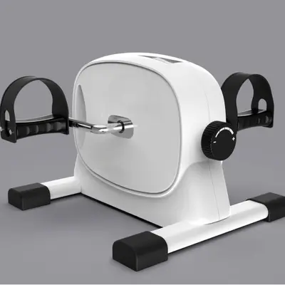 Mini Indoor Exercise Bike, Upper and Lower Limb Trainer, Black - 7