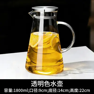 Heat-Resistant Glass Water Jug and Cup Set with Cold Brew Gift Box - 10