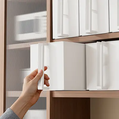Japanese-Style Kitchen Storage Box with Handle