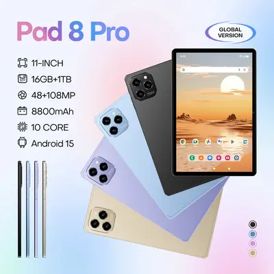 Sınır ötesi e-ticaret 2025 10.1 inç incell ekran Pad8Pro tablet çift hatlı 4G arama 4+32