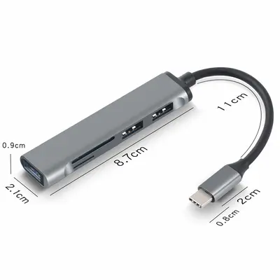 Üretici usb splitter tipi bağlantı istasyonu 3.0 hub çok fonksiyonlu beş'i bir arada tip-c bağlantı istasyonu - 9