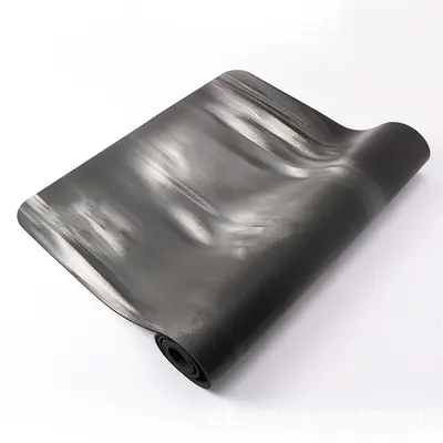 Non-Slip PU Rubber Yoga Mat, Color-Block, for Beginners - 2