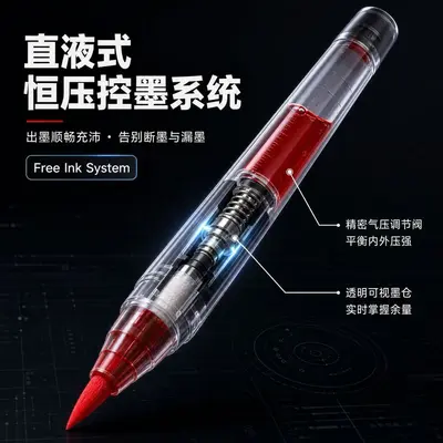 跨境直液式丙烯马克笔软头大容量彩色套装diy涂鸦美术绘画水彩笔 - 5