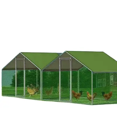 Outdoor Chicken Coop, Rain and Sun Protected Large Poultry Cage