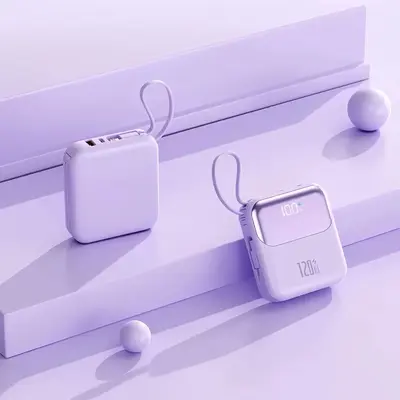 3C Certified Power Bank Super Fast Charging with Built-in Cable 20000mAh Large Capacity Mobile Power Bank Gift Logo Printing - 9