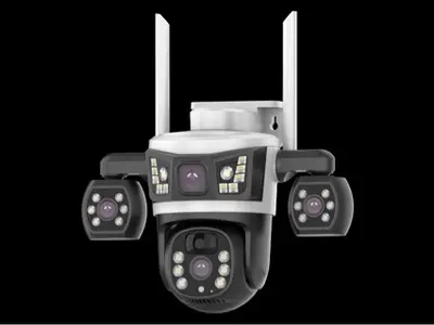 4-Eye Low-Power Solar Panel Surveillance Camera Enclosure - 4